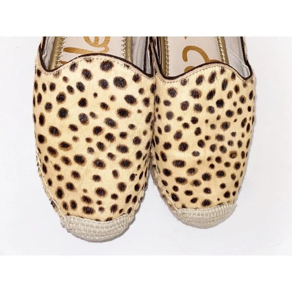 Sam Edelman Cheetah Print Flats Espadrilles Size 7.5